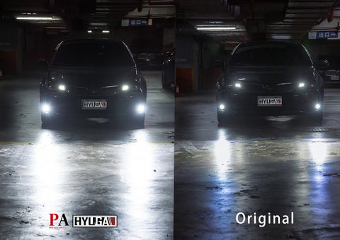 TF1 2x LED Fog Light Bulbs 3000K Amber 6000K White 30W Plug and Play Compatible with 2020~ Corolla Cross, Corolla, CHR, SIENTA, RAV4, HILUX HYUGA (Pack of 2)