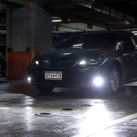 TF1 2x LED Fog Light Bulbs 3000K Amber 6000K White 30W Plug and Play Compatible with 2020~ Corolla Cross, Corolla, CHR, SIENTA, RAV4, HILUX HYUGA (Pack of 2)