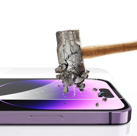 ZeroDamage Ultra-Strong Tempered Glass Screen Protector (2-Pack) - iPhone 14 Pro