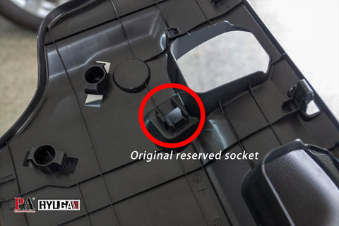 LED Ambient Light Central Console Box Light Footwell Glove Box Bulb Original Reserved Hole with Dedicated Wiring Harness for Toyota Cross Corolla Auris Subaru (4 pcs with 2.0 cable)