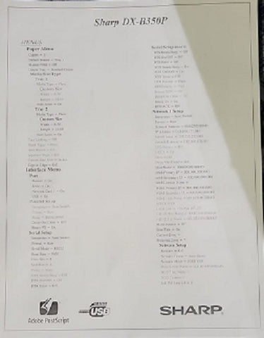 Sharp DX-B350P Mono Laser Printer - Refurbished