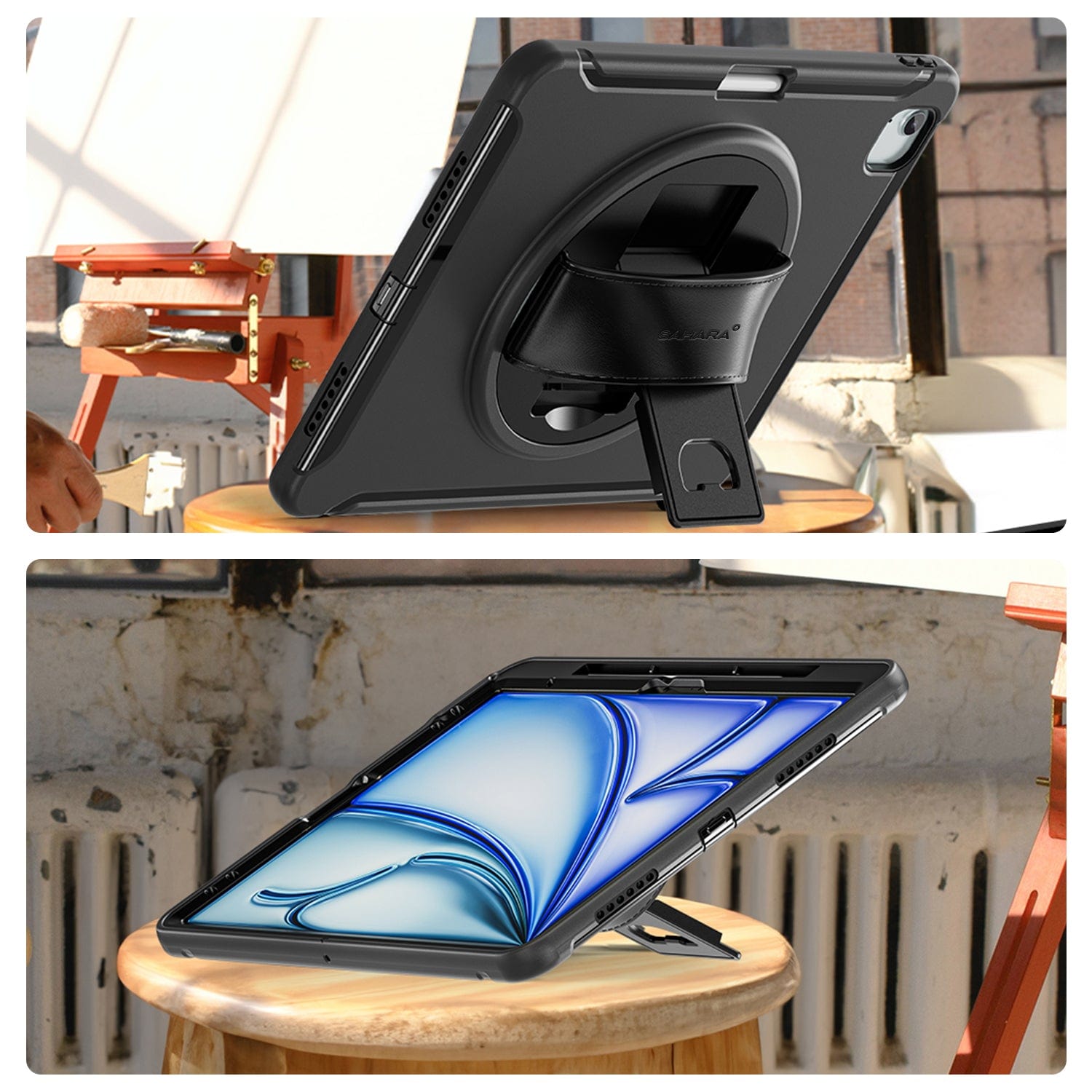 Raider Series Heavy Duty Hand Strap Case - Apple iPad Air 13" M2 - 88PRINTERS.COM