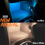 LED Ambient Light Central Console Box Light Footwell Glove Box Bulb Original Reserved Hole with Dedicated Wiring Harness for Toyota Cross Corolla Auris Subaru (4 pcs with 2.0 cable)