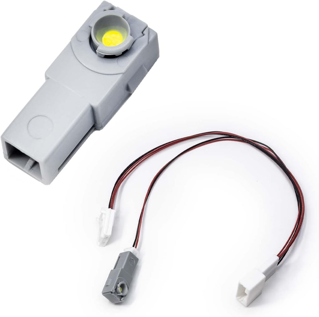 LED Ambient Light Central Console Box Light Footwell Glove Box Bulb Original Reserved Hole with Dedicated Wiring Harness for Toyota Cross Corolla Auris Subaru (4 pcs with 2.0 cable) - 88PRINTERS.COM