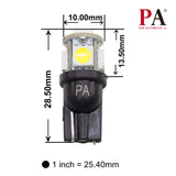 Auto T10 194 168 5SMD 5050 LED Light Bulb 24V Current Fixed for Interior Map Dome Instrument Panel Trunk Backup License Plate Lamp