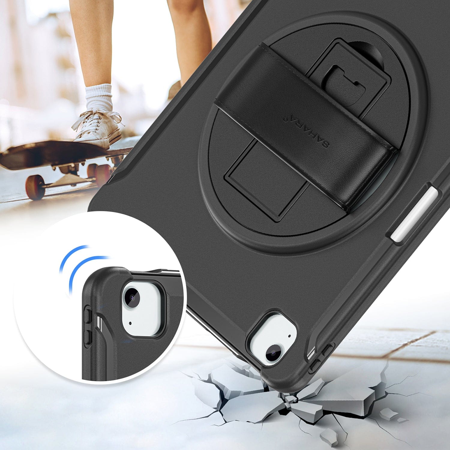 Raider Series Heavy Duty Hand Strap Case - Apple iPad Air 13" M2 - 88PRINTERS.COM