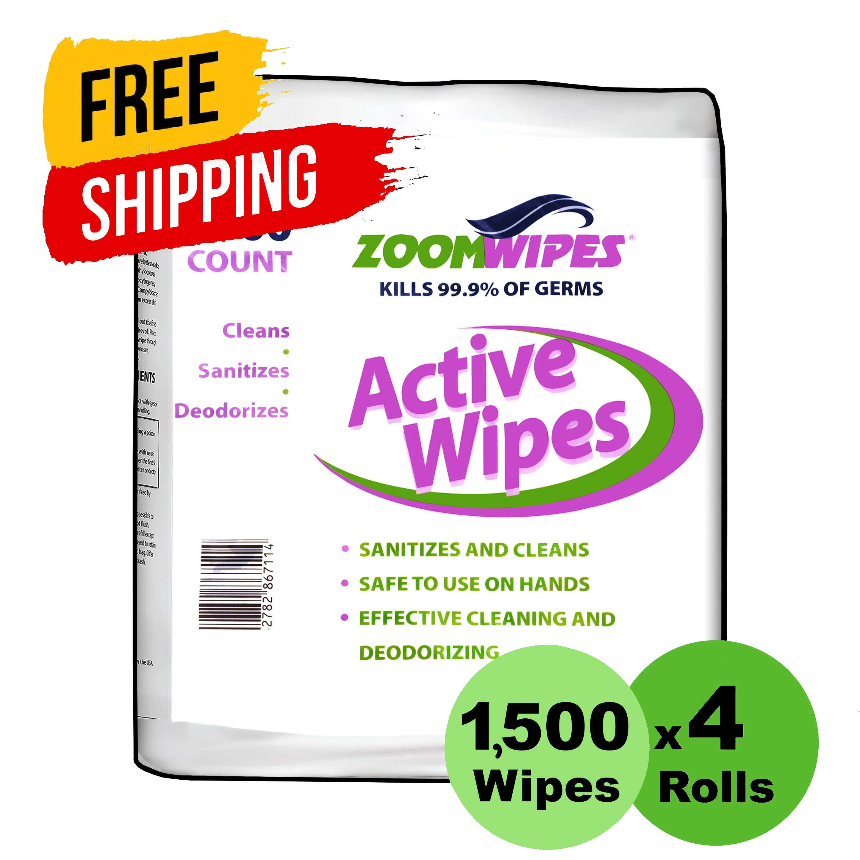 Quick Sanitizing "Active" Wipes Case - 88PRINTERS.COM