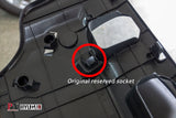 LED Ambient Light Central Console Box Light Footwell Glove Box Bulb Original Reserved Hole with Dedicated Wiring Harness for Toyota Cross Corolla Auris Subaru (4 pcs with 2.0 cable)