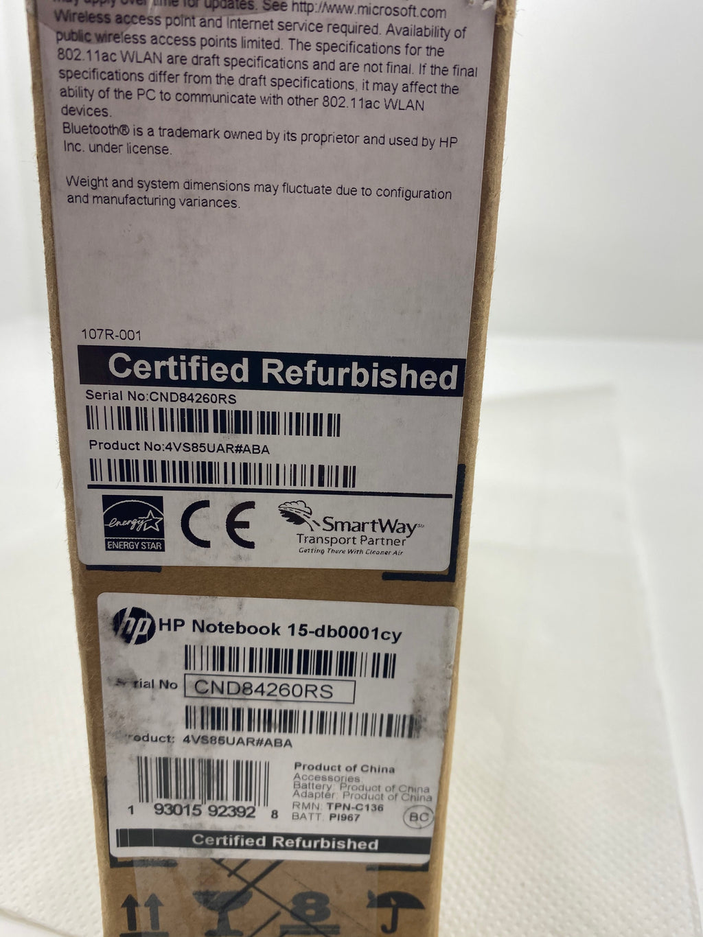 Recertified - HP Laptop 15-DB0001CY AMD A9-Series A9-9425 (3.10 GHz) 8 GB Memory 2 TB HDD AMD Radeon R5 Series 15.6" Windows 10 Home 64-bit